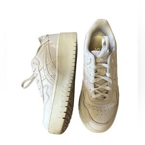 ASICS WOMEN'S JAPAN S PF White Flat-form SNEAKERS Size 6.5